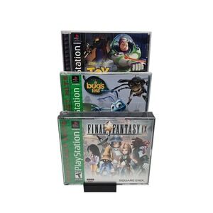 Black 3 Tier Display Stand for Video Games Blu Rays DVDS, PS1, PS2, PS3, PSP 3d